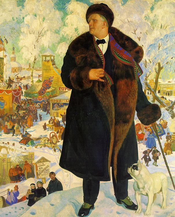 Boris Kustodiev Fiodor Shaliapin oil painting picture